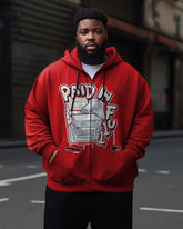 Men's Plus Size Paid In Full Zip Hoodie